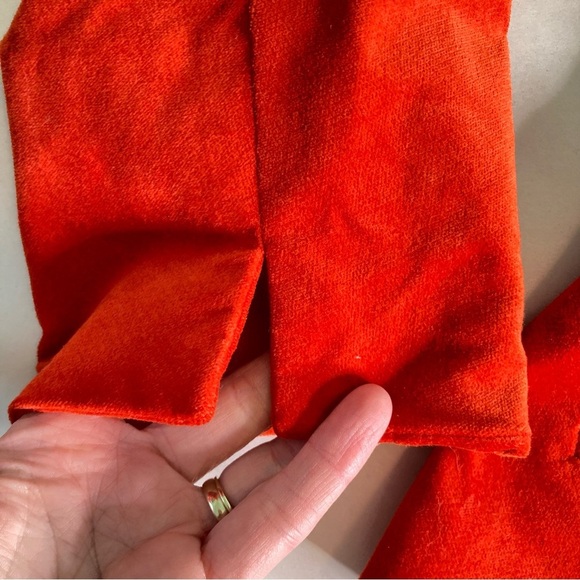 Talbots Velvet Three Button Peplum Blazer Jacket Burnt Orange (Size 16P) NWOT - Picture 6 of 12